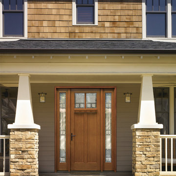 Classic-Craft American Style door and sidelites with Homeward glass