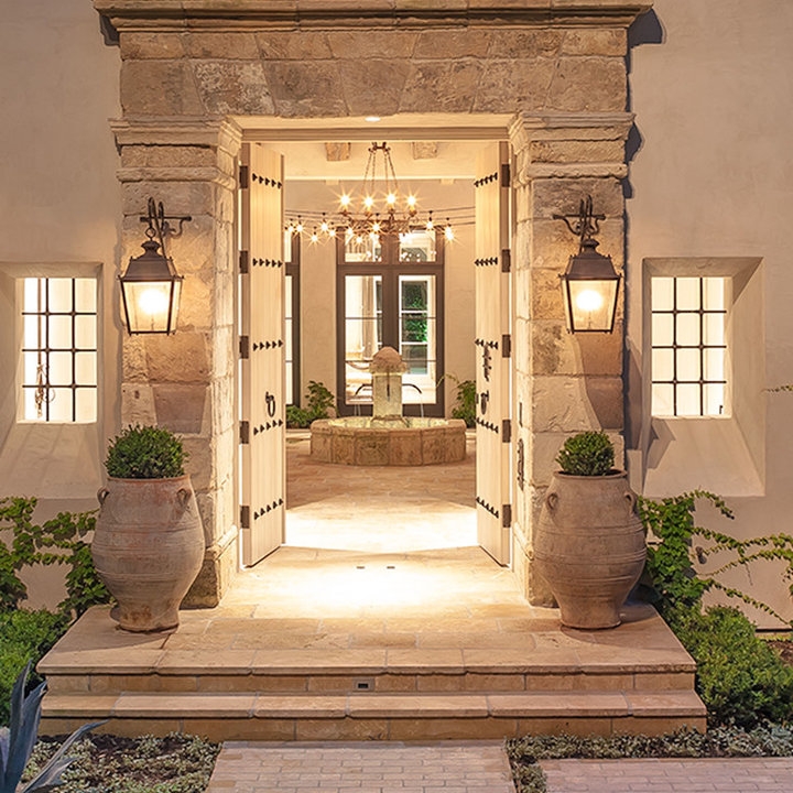 75 photos et idées déco de porches d'entrée de maison avec des pavés en ...