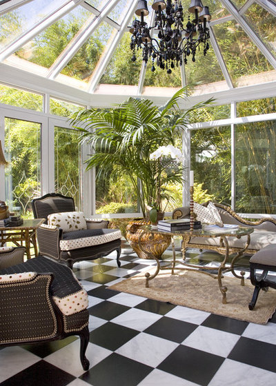 Eclectic Sunroom by Get Back JoJo