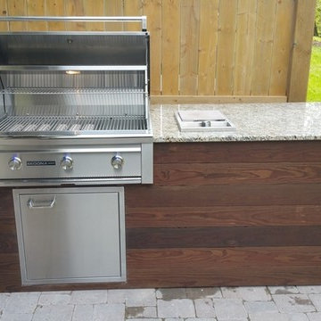 Compact outdoor kitchen