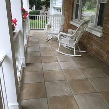 Completed Front Entrance Porch Deck