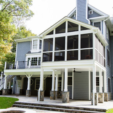 Composite Deck, Screened Porch, Underdeck Drainage and Patio