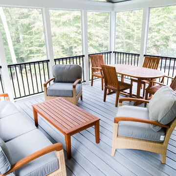Composite Deck, Screened Porch, Underdeck Drainage and Patio