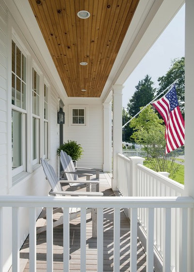 Traditional Porch by ZeroEnergy Design