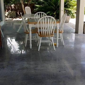 Concrete Staining Patio - Key West, Florida