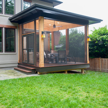 Contemporary Cedar Screen Room