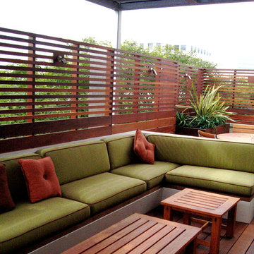 Contemporary Penthouse Rooftop Garden - Santa Monica