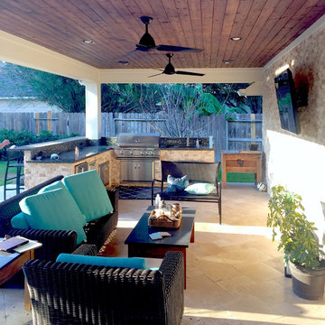 Costa Del Rey Back Porch, Pavilion and Outdoor Kitchen