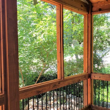 Covered Deck to Screened Porch Conversion in NW Austin