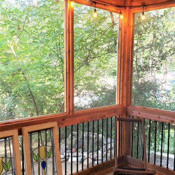 Covered Deck to Screened Porch Conversion in NW Austin