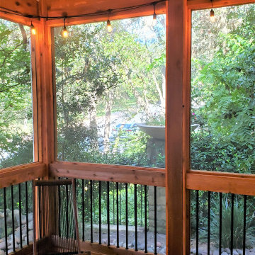 Covered Deck to Screened Porch Conversion in NW Austin