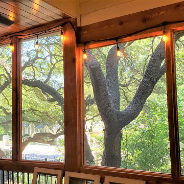 Covered Deck to Screened Porch Conversion in NW Austin