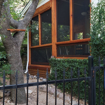 Covered Deck to Screened Porch Conversion in NW Austin