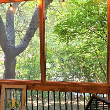 Covered Deck to Screened Porch Conversion in NW Austin