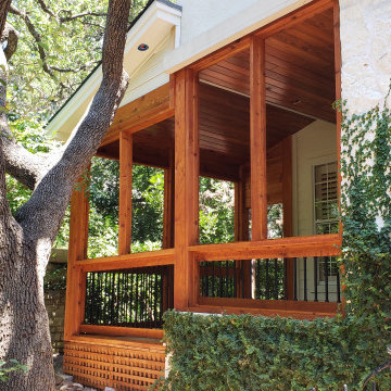 Covered Deck to Screened Porch Conversion in NW Austin