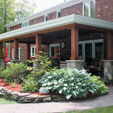 Covered Patio Addition In Cleveland