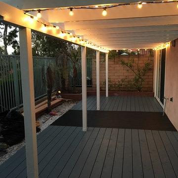 Covered Porch with Lights