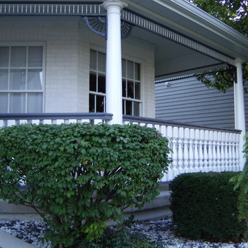 Covered Porch with Railing in Plainsfield, IL