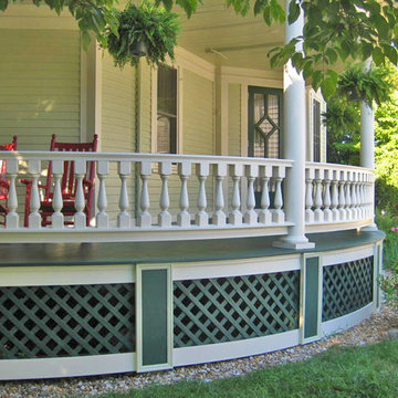 Curved Porch Railing in Putnam, CT