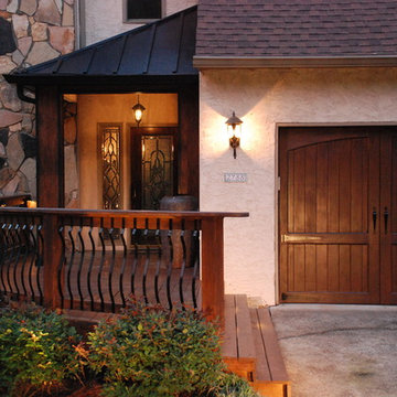 Curved Railing Front Porch