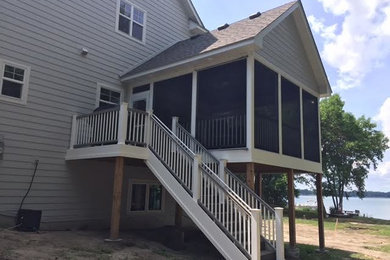 This is an example of a traditional porch design in Minneapolis.