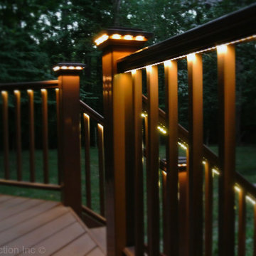 Deck with Rail Lighting