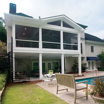 Decks that include drainage for dry porches below