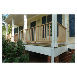 DIY Front Porch Railing Replacement - Traditional - Veranda - Richmond ...