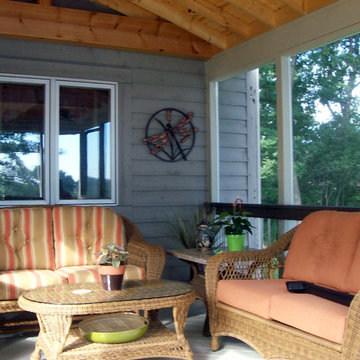 Elevated Screen Porch with Deck & Patio