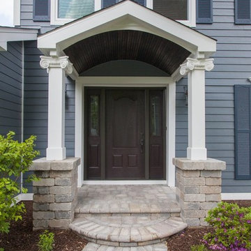 Entry Porch Extension & Complete Exterior Remodel in Naperville