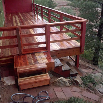 Exterior wood deck