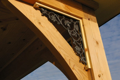 This is an example of a craftsman porch design in Chicago.