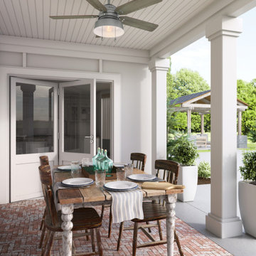 Farmhouse Remodel Porch Ceiling Fans