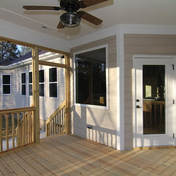 French door access to the screened in porch