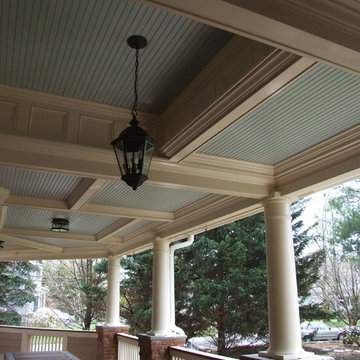 Front Porch Coffered ceiling