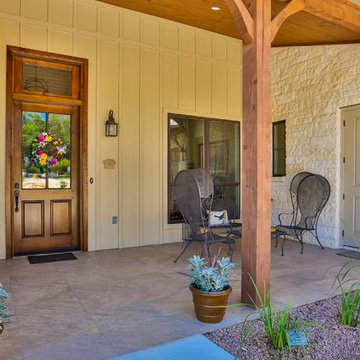 Front Porch - Hill Country Stone Ranch Home