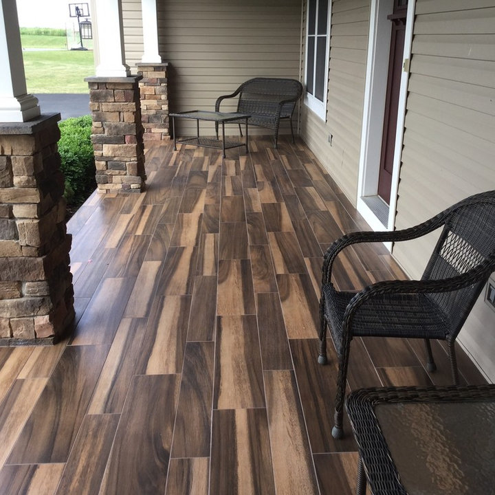 75 Tile Front Porch Ideas You