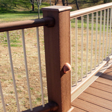 GeoDeck railing and post light