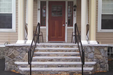 German Home Granite Steps & Custom Portico