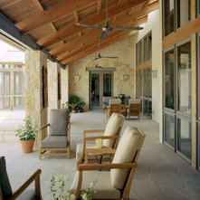 Mediterranean Porch by Black + Vernooy Architects