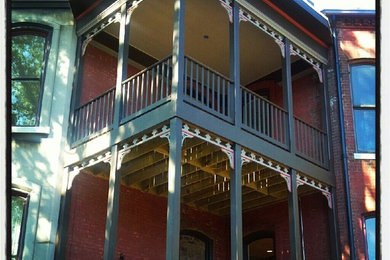 This is an example of a traditional veranda in St Louis.