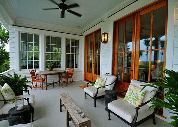 Traditional Porch by Alix Bragg Interior Design