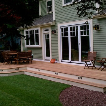 Ipe wood and composite deck