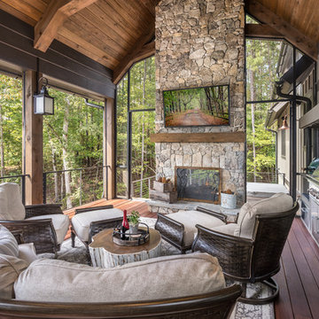 Lake Keowee Custom Home Porch