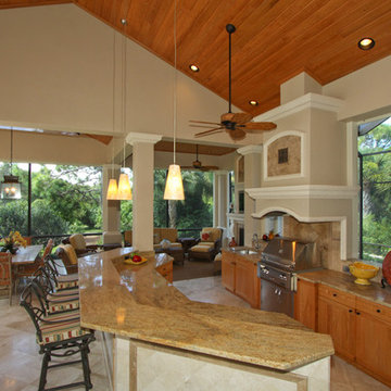 Lanai Expansion and Outdoor Kitchen Renovation in Bonita Bay, Bonita Springs FL