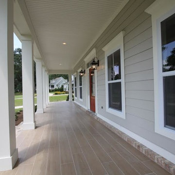 Large Front Porch Custom Home