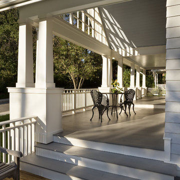 Large porch seating area