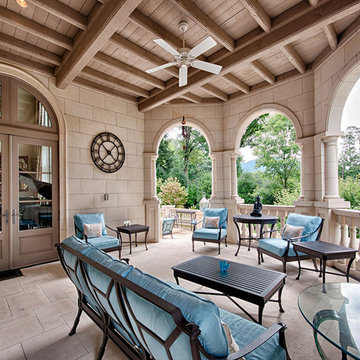 Limestone Outdoor Entertaining Space