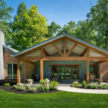 Lodge Style Front Porch Addition