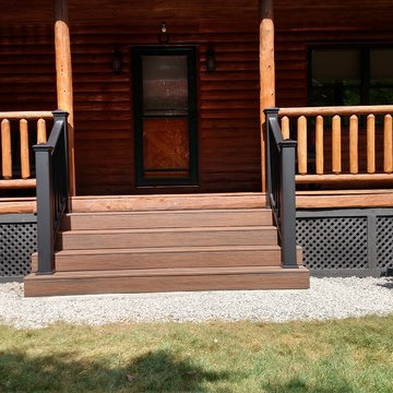 Log Home Trex (R) Stairs